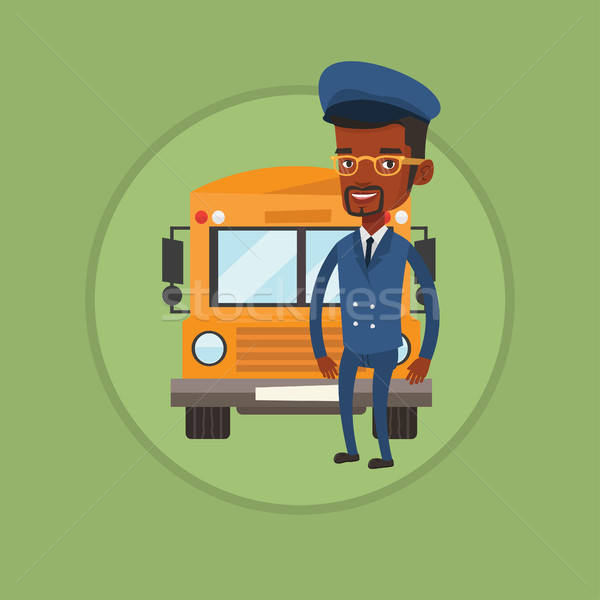 School bus driver vector illustration. Stock photo © RAStudio