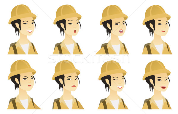 Vector set of traveler characters. Stock photo © RAStudio