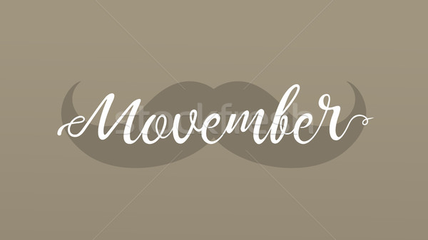 Movember cancer awareness event banner. Stock photo © RAStudio