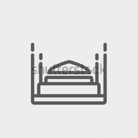 Tac Mahal hat ikon web hareketli infographics Stok fotoğraf © RAStudio