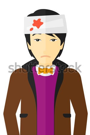 Man with injured head. Stock photo © RAStudio