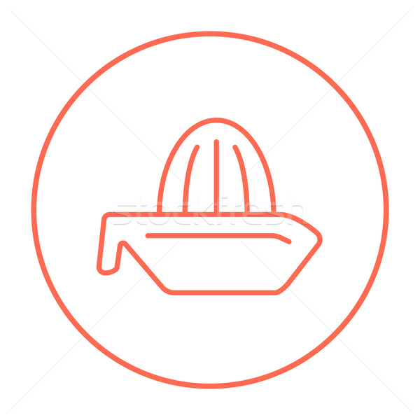 Stock photo: Lemon squeezer line icon.