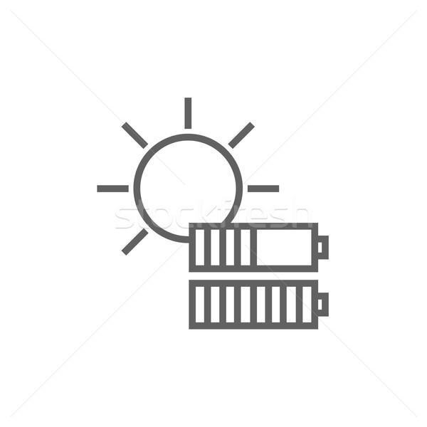 Solar energy line icon. Stock photo © RAStudio