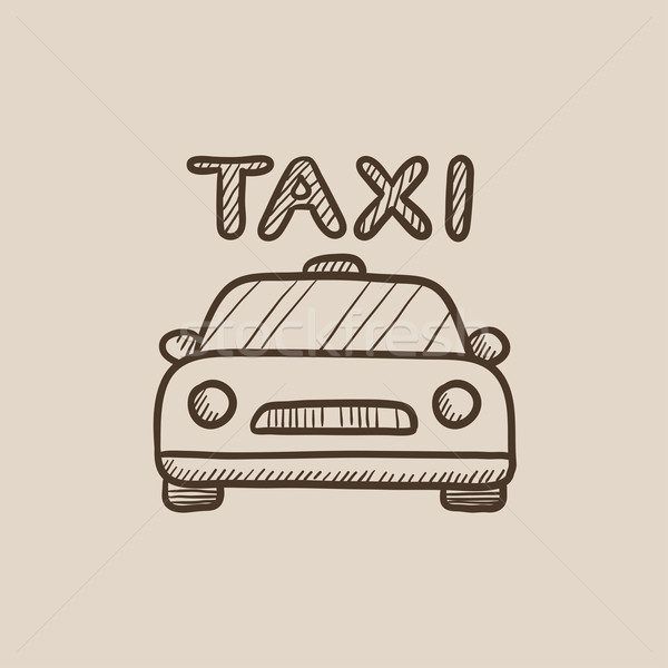 Taxi sketch icona web mobile infografica Foto d'archivio © RAStudio