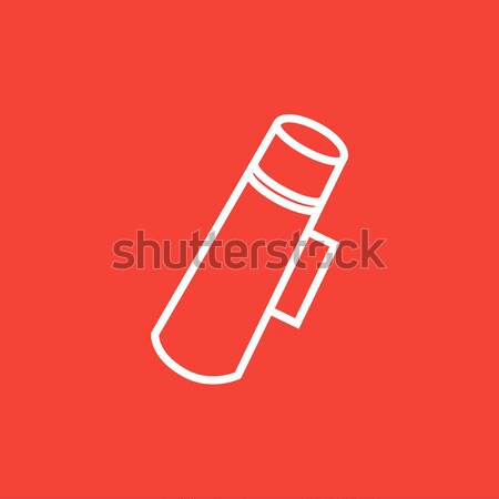 Thermos line icon. Stock photo © RAStudio