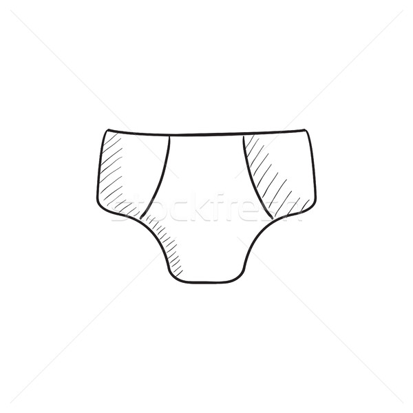 Male underpants sketch icon. Stock photo © RAStudio