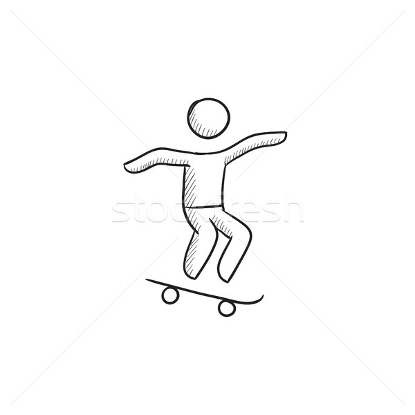 Download Skateboarder Skateboard Drawing RoyaltyFree Stock Illustration  Image  Pixabay