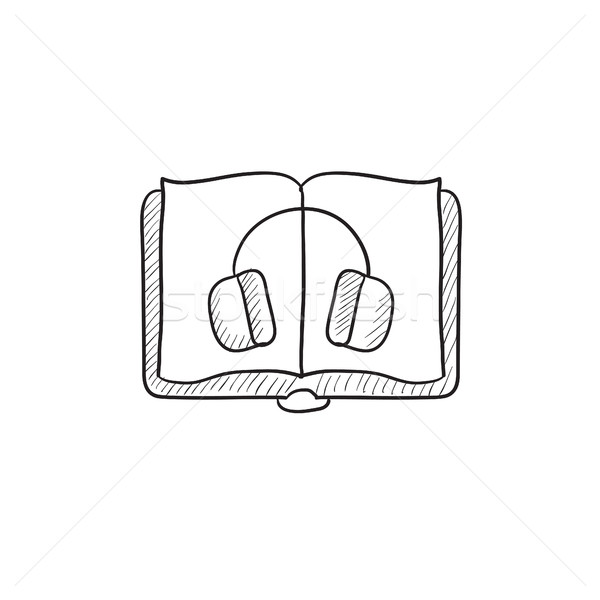 Audiobook sketch icon. Stock photo © RAStudio