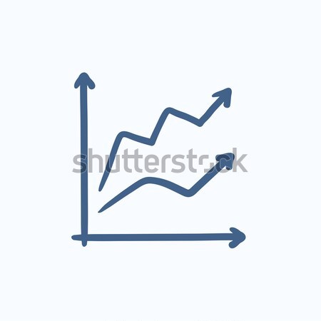 Growth graph sketch icon. Stock photo © RAStudio