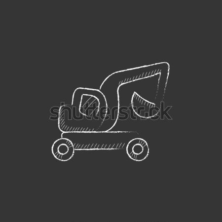 Teherautó rajz ikon vektor izolált kézzel rajzolt Stock fotó © RAStudio