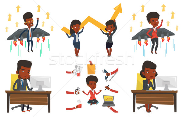 Vector set of business characters. Stock photo © RAStudio