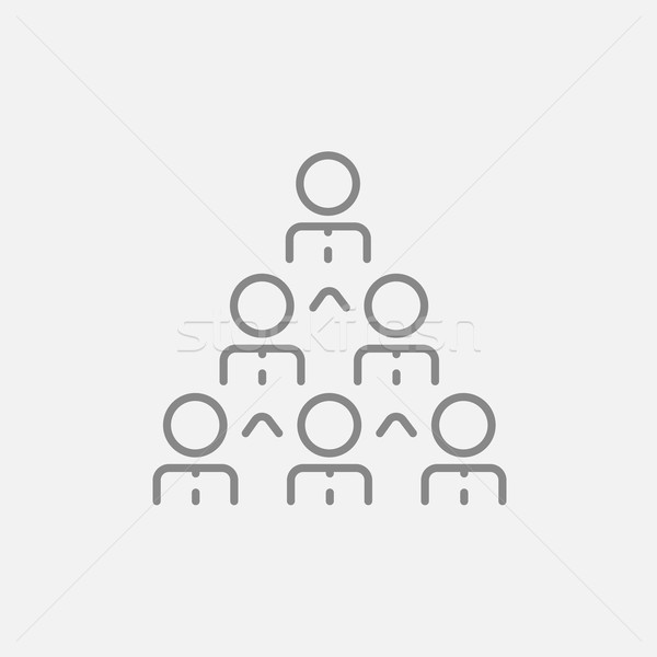 Business pyramid line icon. Stock photo © RAStudio