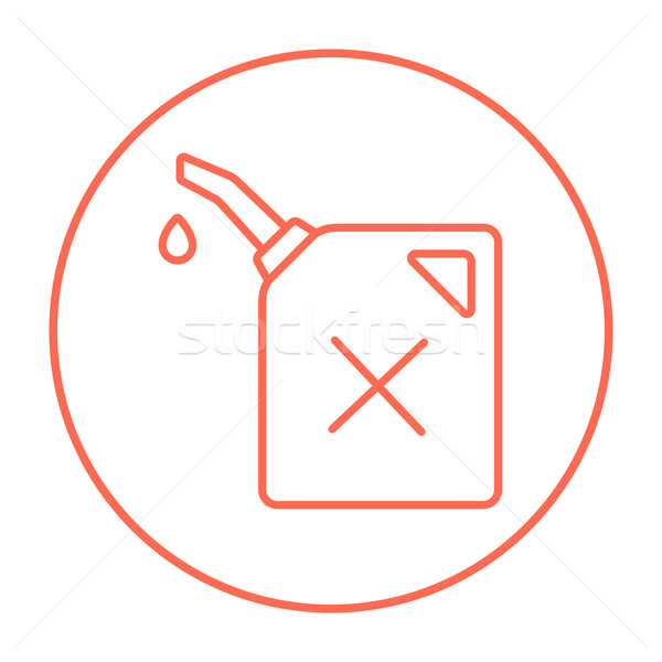 Gas container line icon. Stock photo © RAStudio