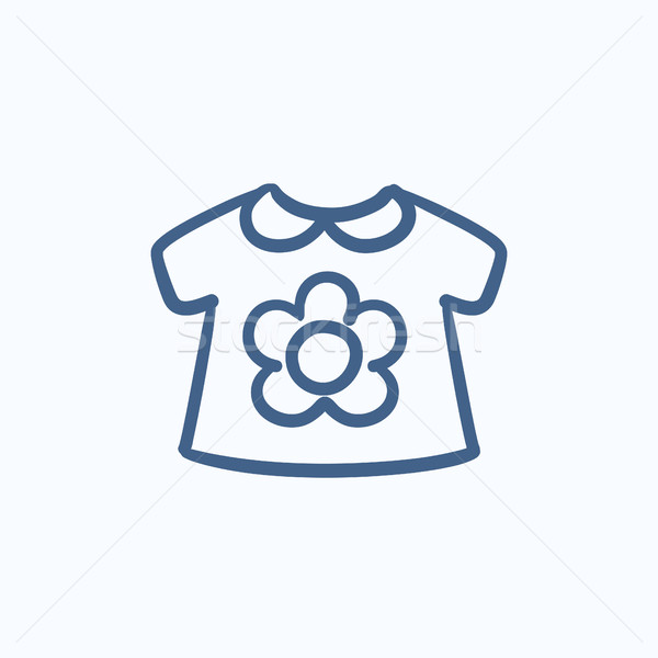 Baby loose jacket sketch icon. Stock photo © RAStudio