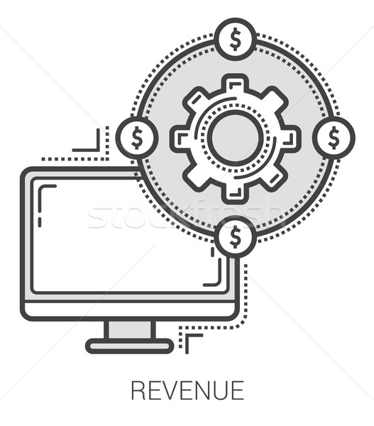 Revenue line icons. Stock photo © RAStudio