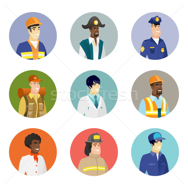 Vector set of characters of different professions. Stock photo © RAStudio