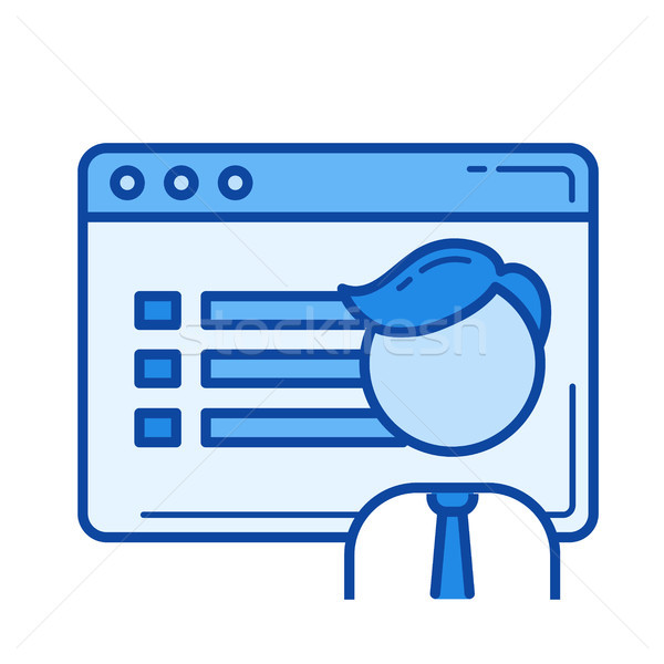 User interface line icon. Stock photo © RAStudio