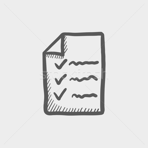 Checklist sketch icon Stock photo © RAStudio
