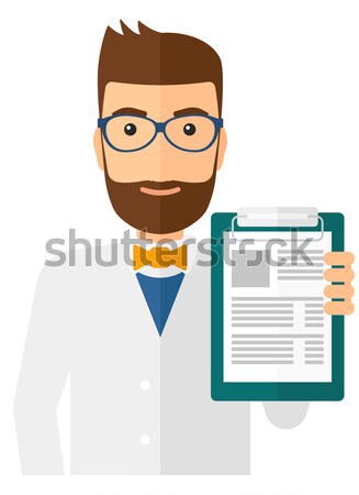 Doctor holding medical notepad. Stock photo © RAStudio