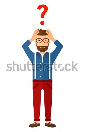 Bankrupt clutching his head. Stock photo © RAStudio