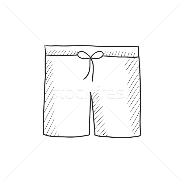 Swimming trunks sketch icon. Stock photo © RAStudio