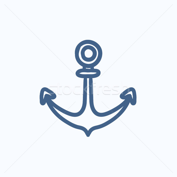 Anchor sketch icon. Stock photo © RAStudio