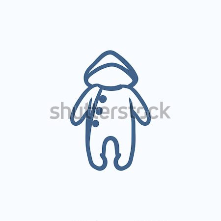 Baby rompers sketch icon. Stock photo © RAStudio
