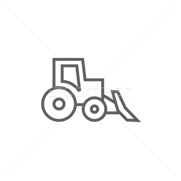 Bulldozer line icon. Stock photo © RAStudio