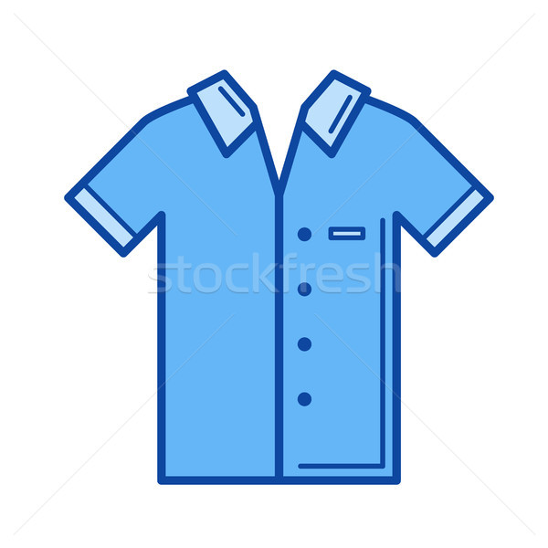 Short-sleeve shirt line icon. Stock photo © RAStudio