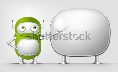 Verde robot ilustrare vector eps Imagine de stoc © RAStudio