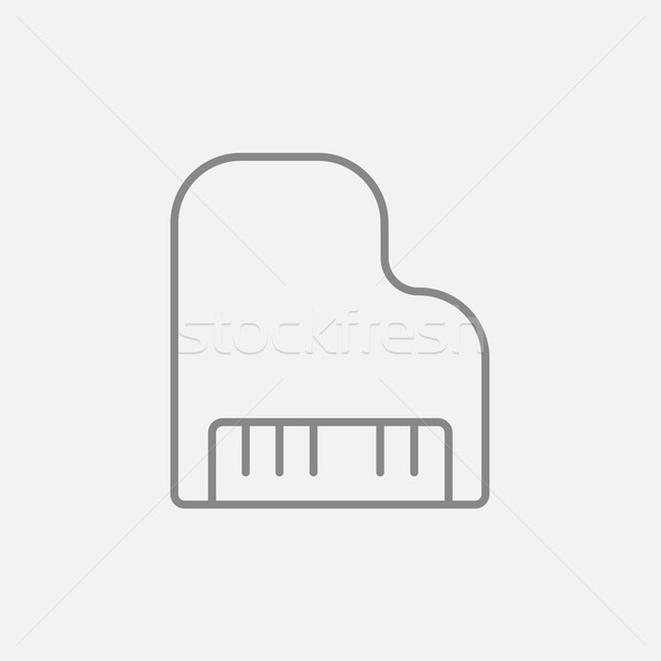 Stockfoto: Piano · lijn · icon · web · mobiele · infographics