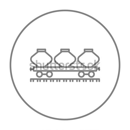 Cargo wagon line icon. Stock photo © RAStudio