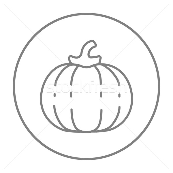 Stock photo: Pumpkin line icon.