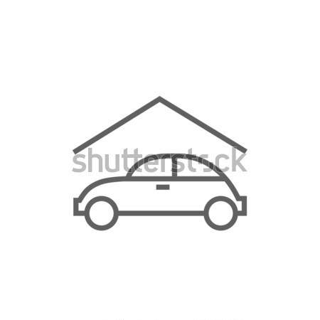 Car garage line icon. Stock photo © RAStudio