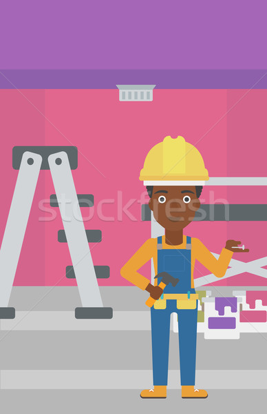 Cheerful repairer engineer. Stock photo © RAStudio