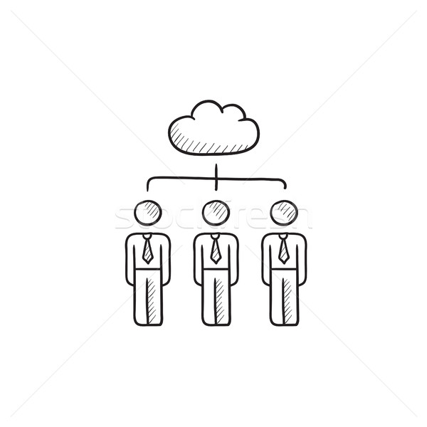 Cloud computing sketch icon. Stock photo © RAStudio