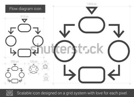 Foto stock: Mover · cursor · linha · ícone · vetor · isolado