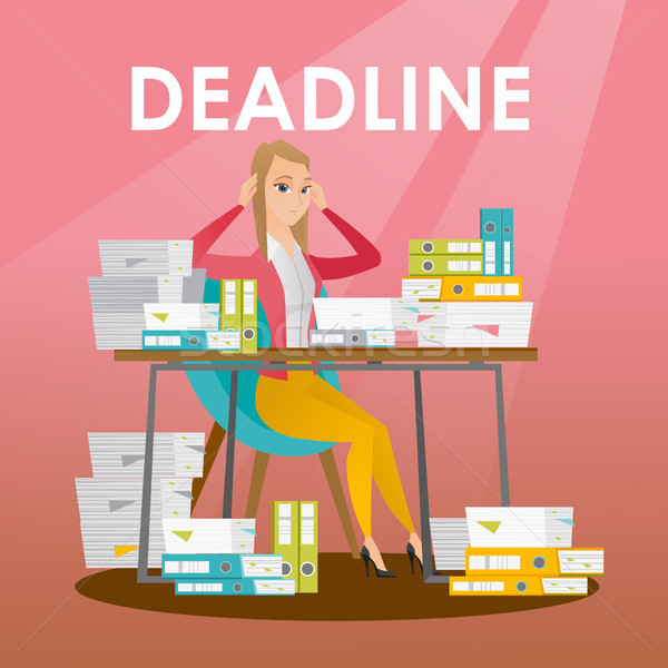 Businessman has a problem with a deadline. Stock photo © RAStudio