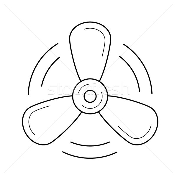 Propeller line icon. Stock photo © RAStudio