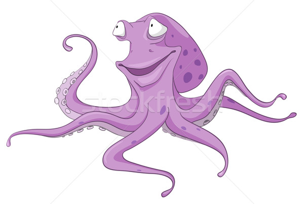 Octopus geïsoleerd witte vector baby Stockfoto © RAStudio