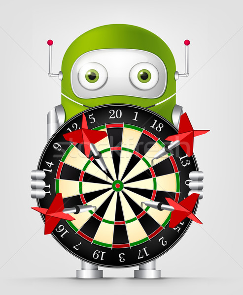 Verde robot ilustrare vector eps Imagine de stoc © RAStudio