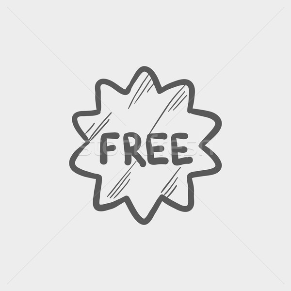 Free tag sketch icon Stock photo © RAStudio