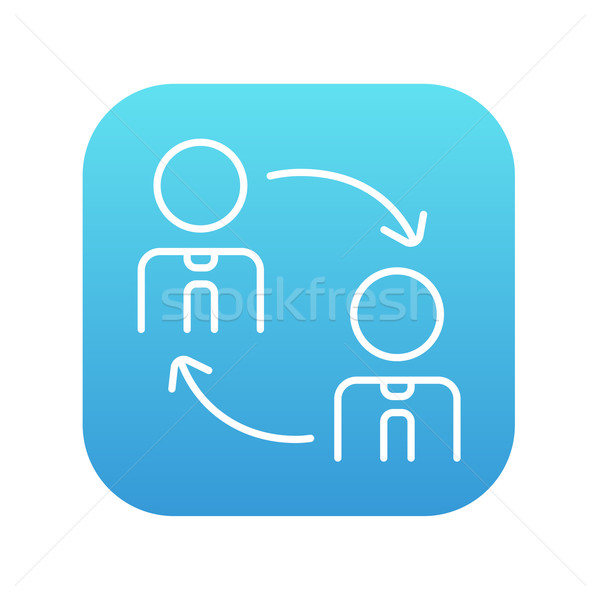 Staff turnover line icon. Stock photo © RAStudio