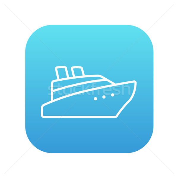 Cruise ship line icon. Stock photo © RAStudio