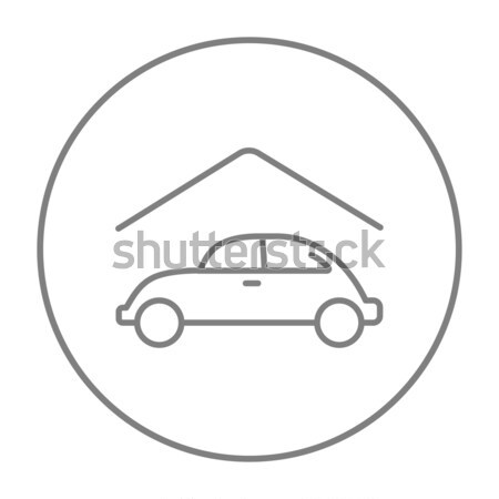 Car garage line icon. Stock photo © RAStudio