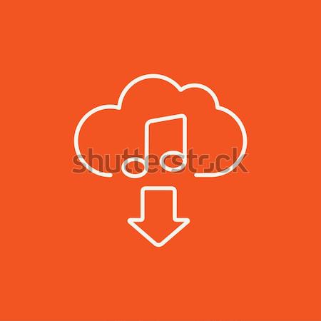 Download music line icon. Stock photo © RAStudio