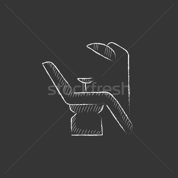 Dental cadeira giz ícone Foto stock © RAStudio