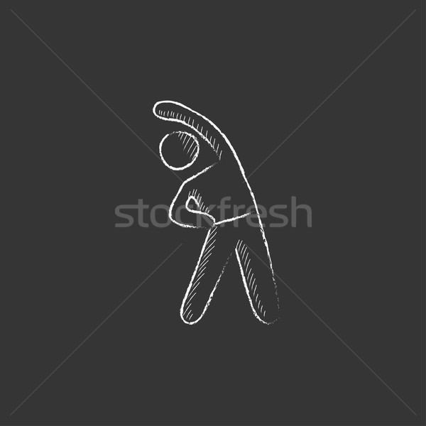 Hombre tiza icono dibujado a mano Foto stock © RAStudio