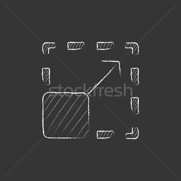 Scalability. Drawn in chalk icon. Stock photo © RAStudio