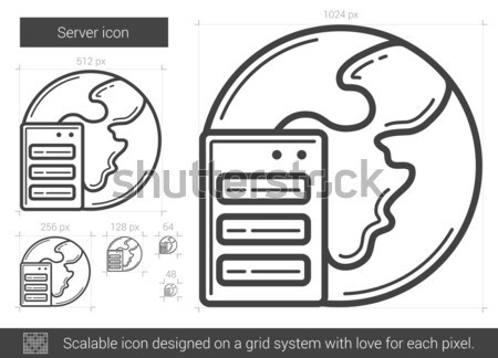 Server line icon. Stock photo © RAStudio
